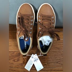 Little Boys Brown Old Navy Dress Shoes- size 2